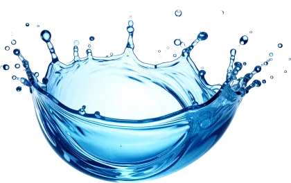 躍動する水しぶき。青く澄んだ水がダイナミックに跳ね上がる様子を捉えた、爽やかで生命力あふれるイメージです。